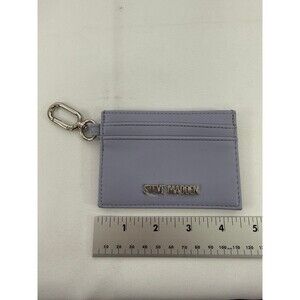 Steve Madden Card Holder Keychain Wallet Lilac/Light Purple Silver Accents